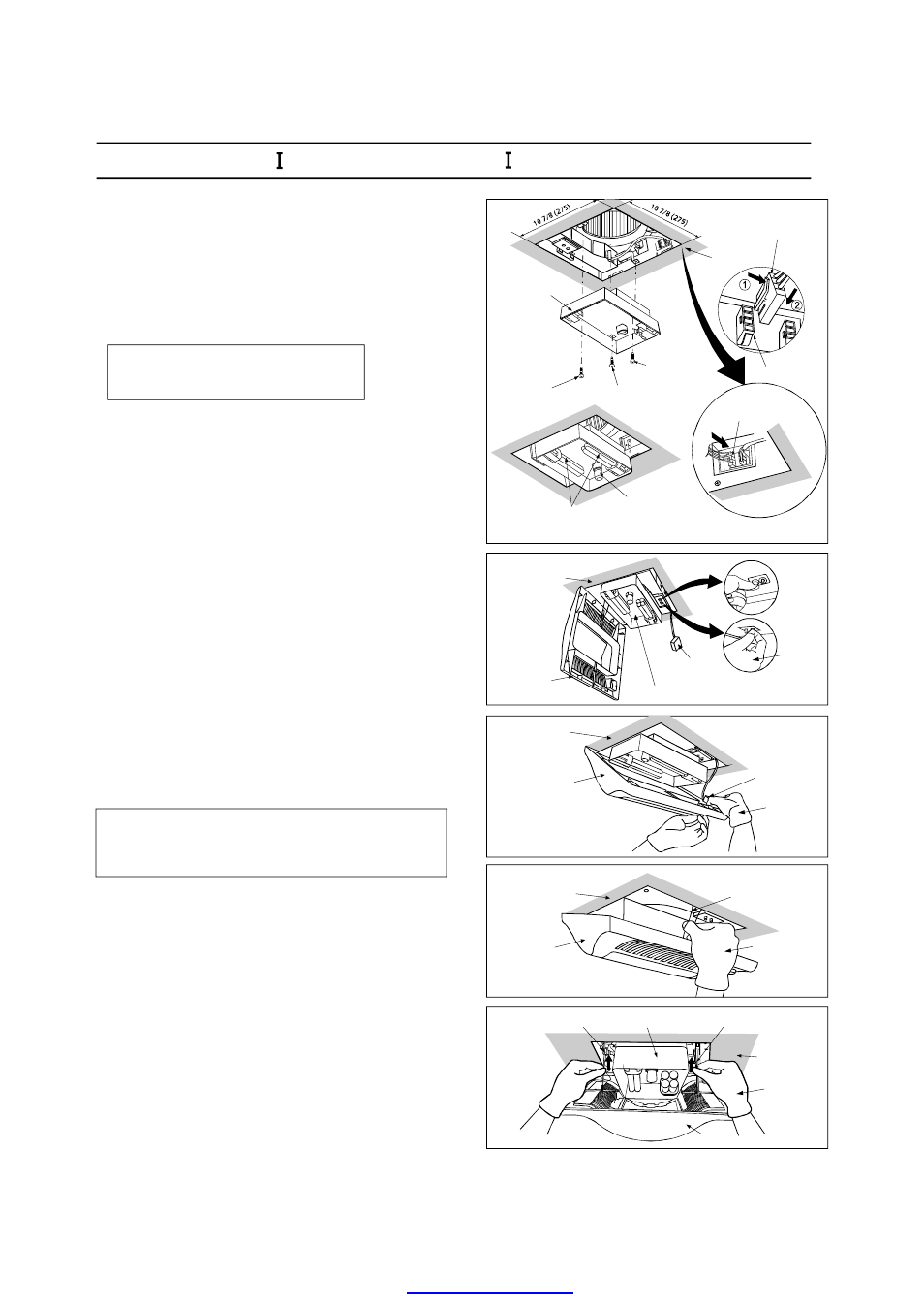 Installation (joist mounting- ) continued | Panasonic FV-08VKML2 User Manual | Page 10 / 16