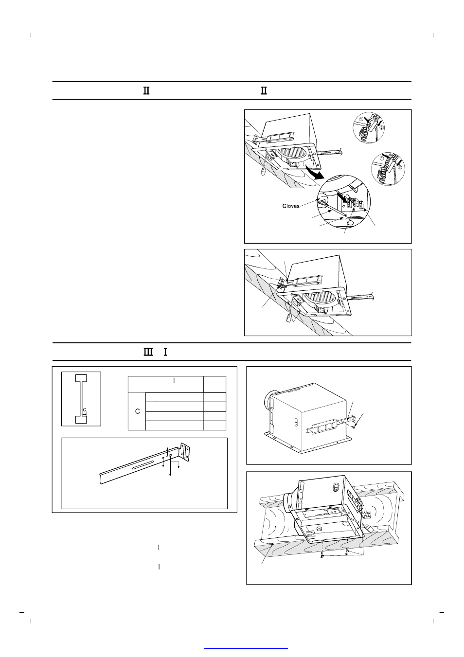 Installation iii (joist mounting) | Panasonic FV-08VKML2 User Manual | Page 12 / 16