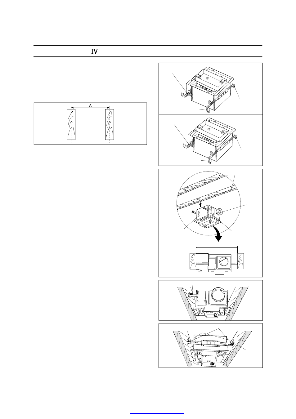 Installation iv (suspended between joist mounting), Installation (suspended between joist mounting) | Panasonic FV-08VKML2 User Manual | Page 13 / 16