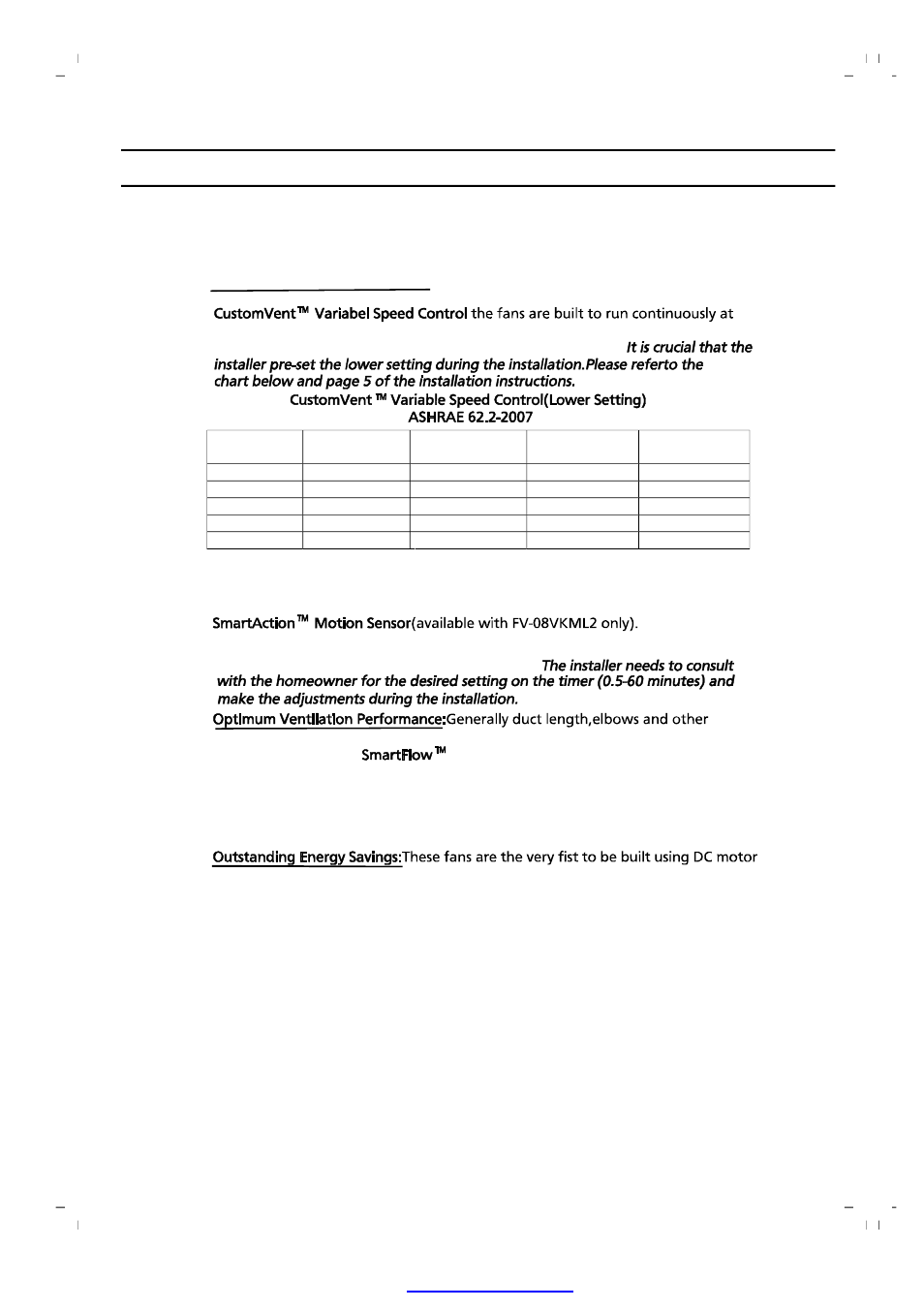Please read prior to installing this fan | Panasonic FV-08VKML2 User Manual | Page 2 / 16