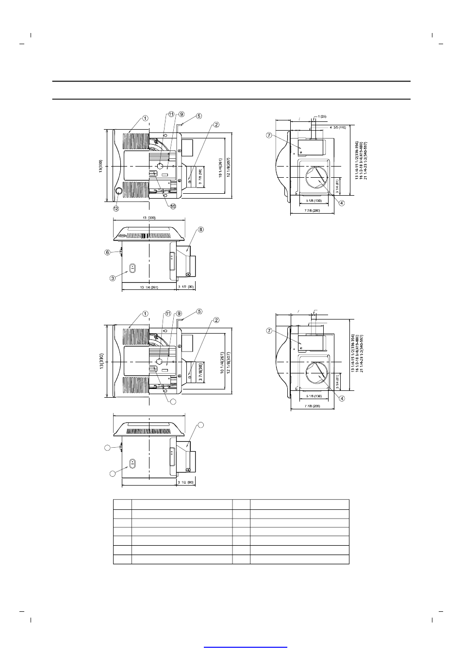 Dimensions | Panasonic FV-08VKML2 User Manual | Page 4 / 16
