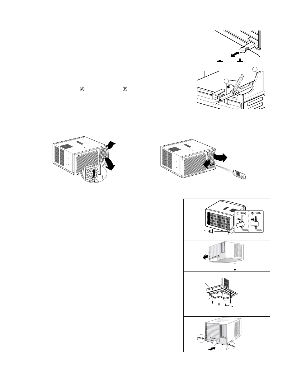 How to secure the drain pipe, Ventilation, Air direction | Panasonic CW-XC244HU User Manual | Page 5 / 37