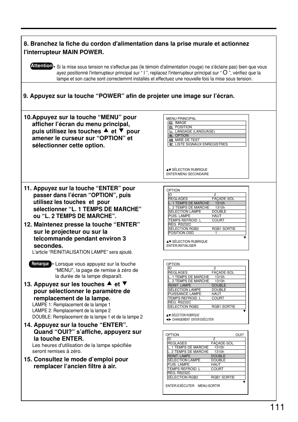 Panasonic PT-D7600U User Manual | Page 111 / 112
