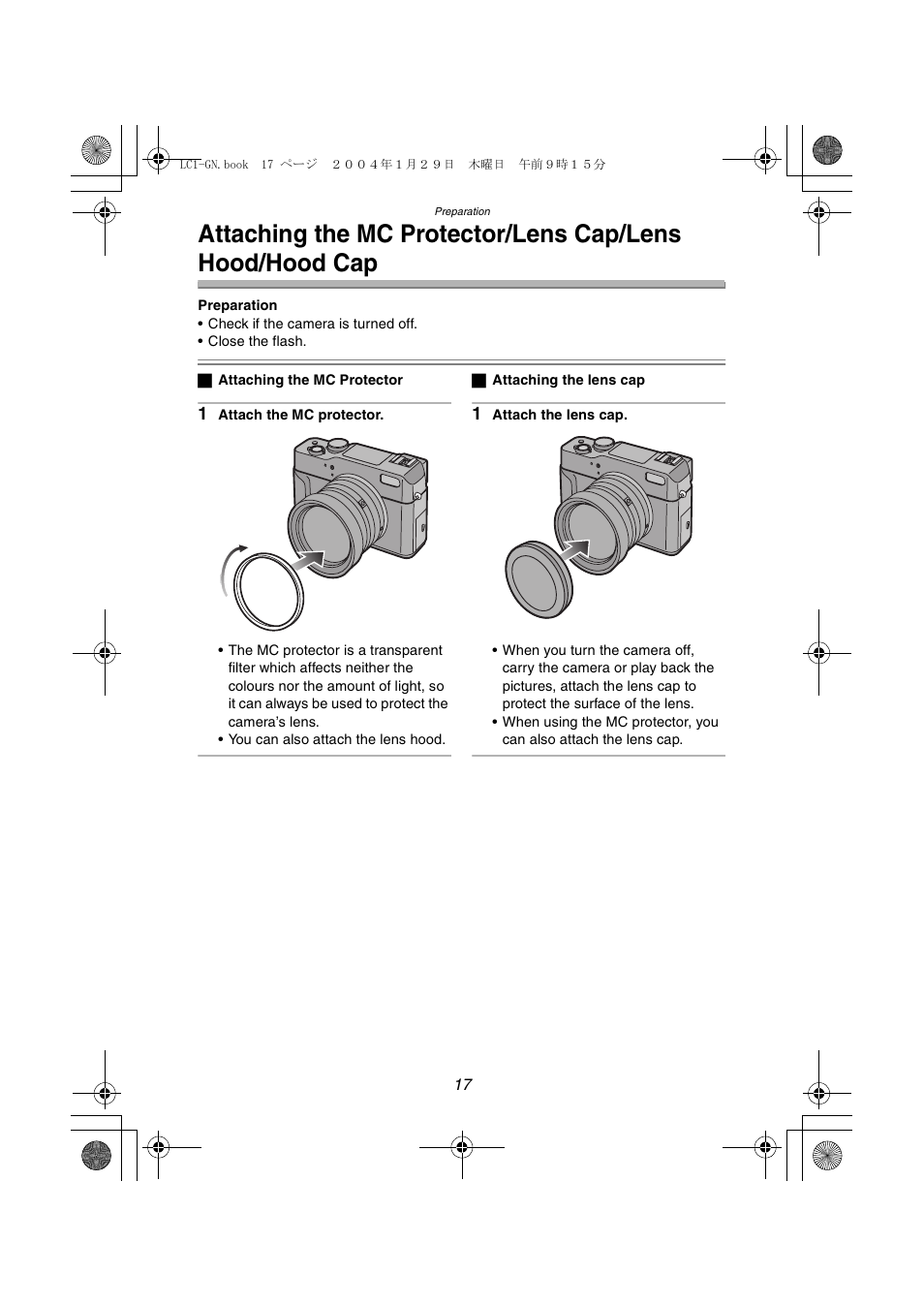 Panasonic DMC-LC1GN User Manual | Page 17 / 128
