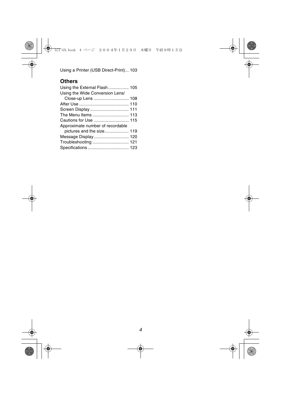 Panasonic DMC-LC1GN User Manual | Page 4 / 128