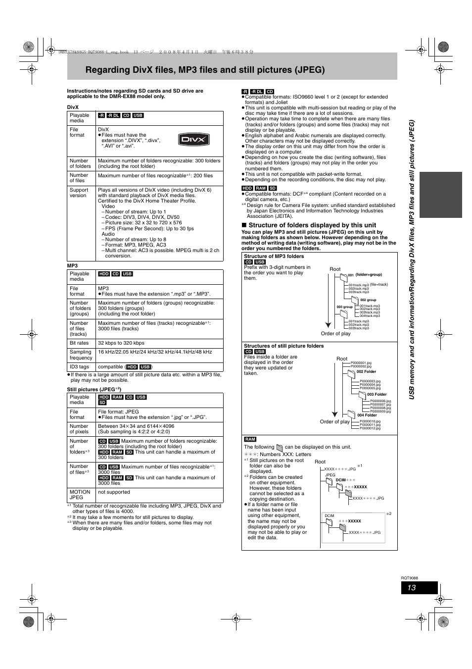 Panasonic DMR-EX78 User Manual | Page 13 / 88