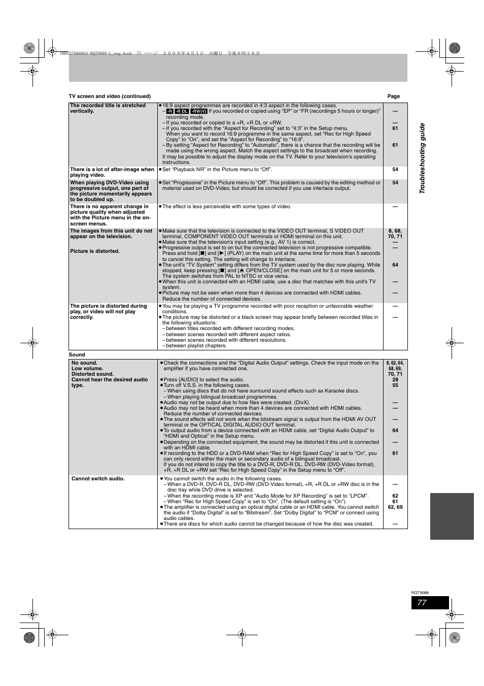 Panasonic DMR-EX78 User Manual | Page 77 / 88