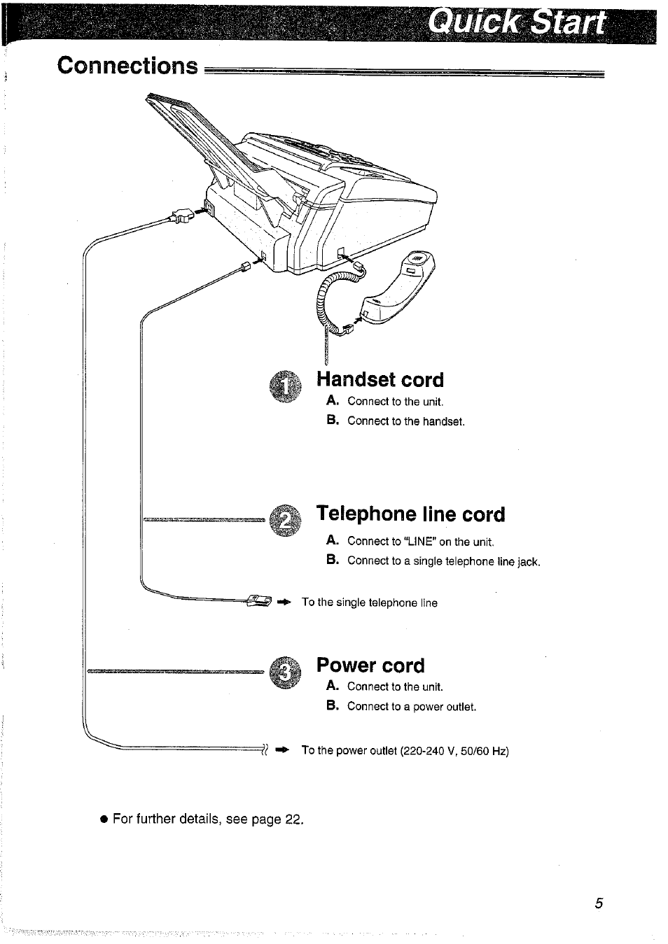 Connections | Panasonic KX-FP101NZ User Manual | Page 5 / 96