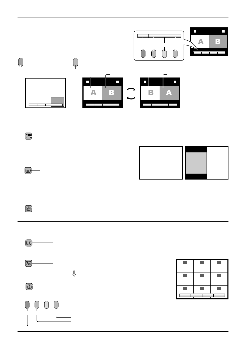 Ba a, Channel search, Ab b | Multi screen, Picture and picture (pap) | Panasonic TX-43P800X User Manual | Page 28 / 36