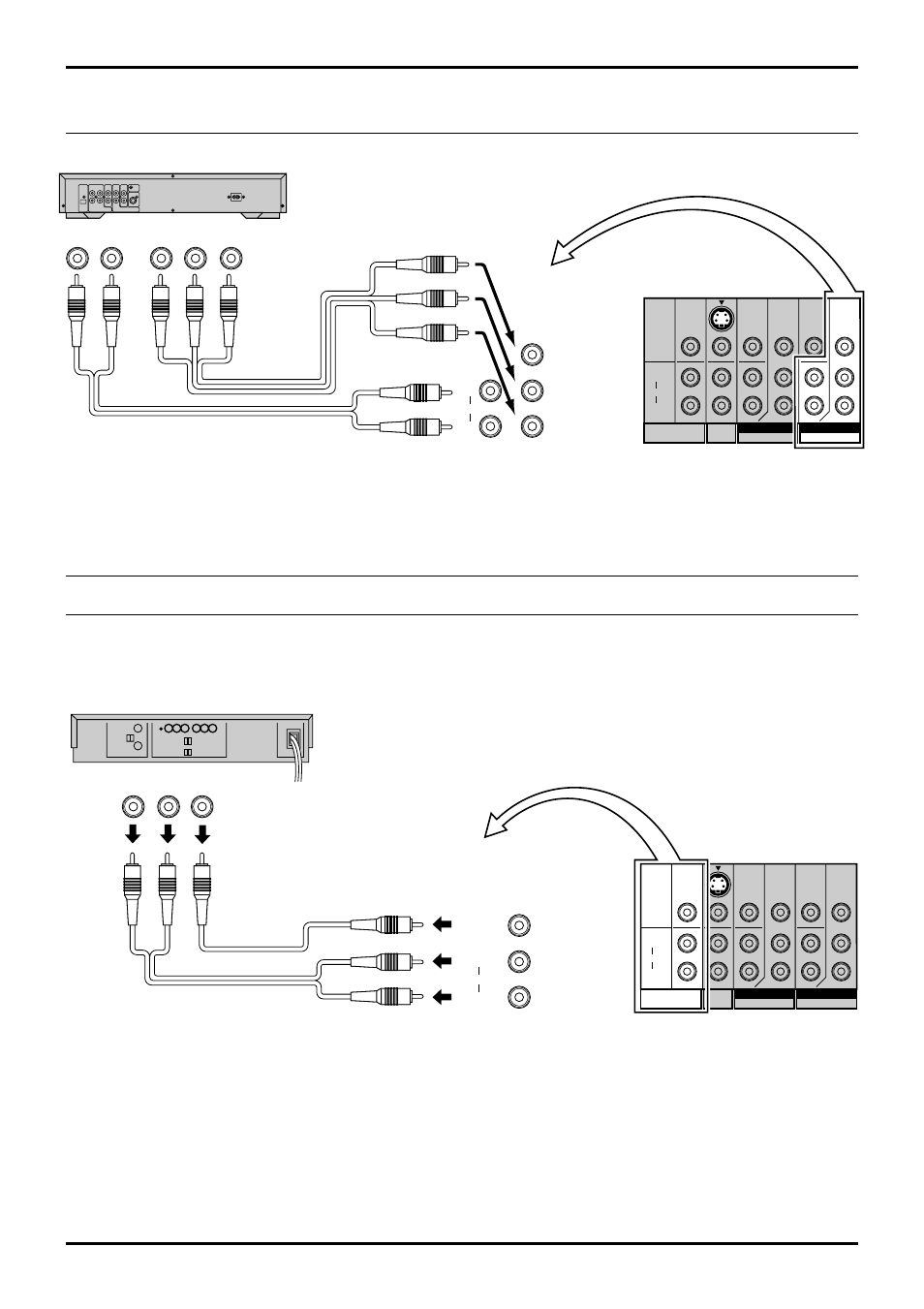 9connections, Video audio, Is not output at the monitor out terminals | Vhs vcr), Recording equipment | Panasonic TX-43P800X User Manual | Page 9 / 36