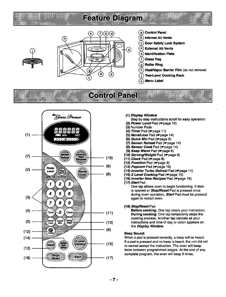 Panasonic THE GENIUS PREMIER NN-S789 User Manual | Page 9 / 48