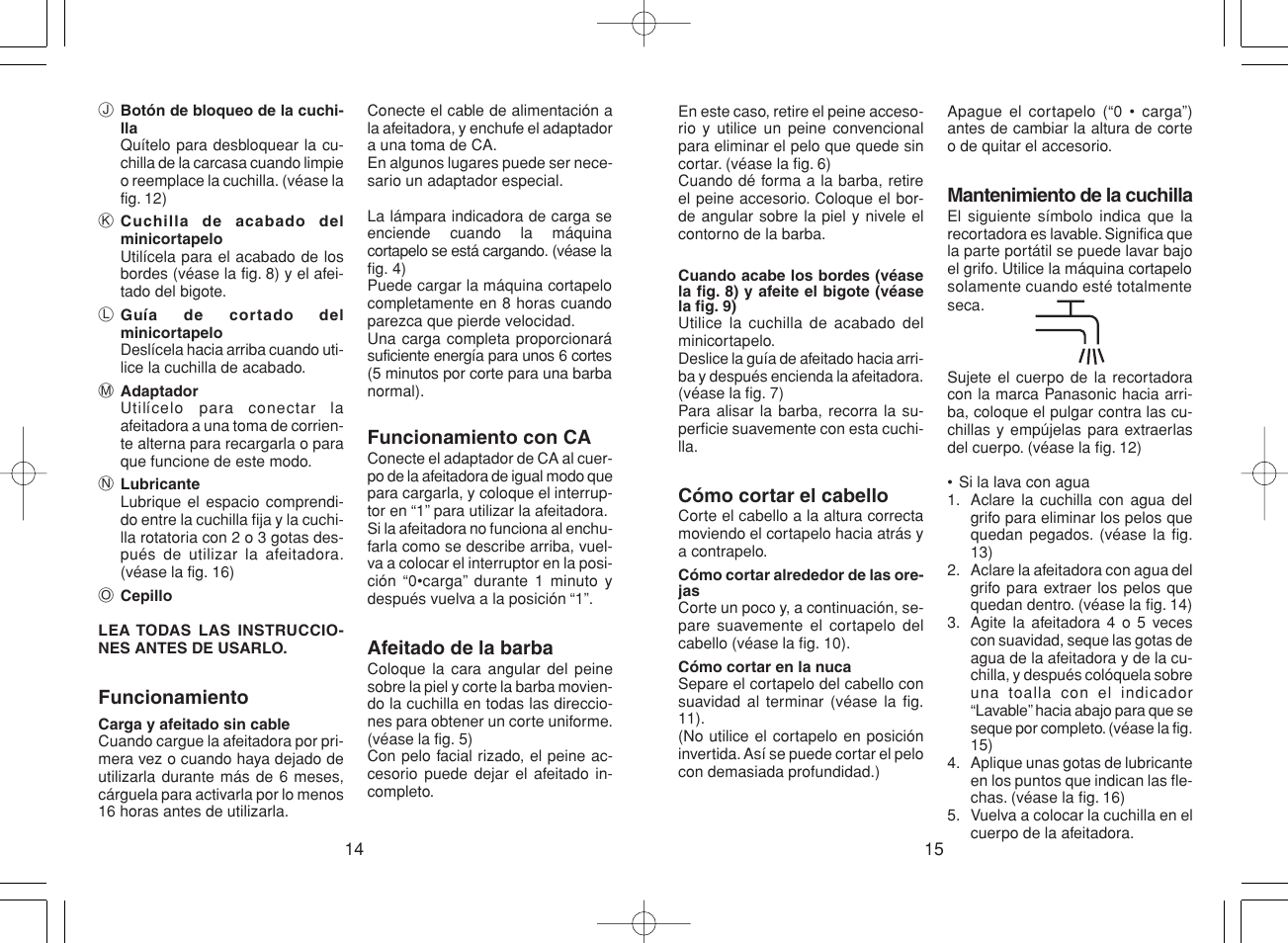 Panasonic ER224 User Manual | Page 8 / 10