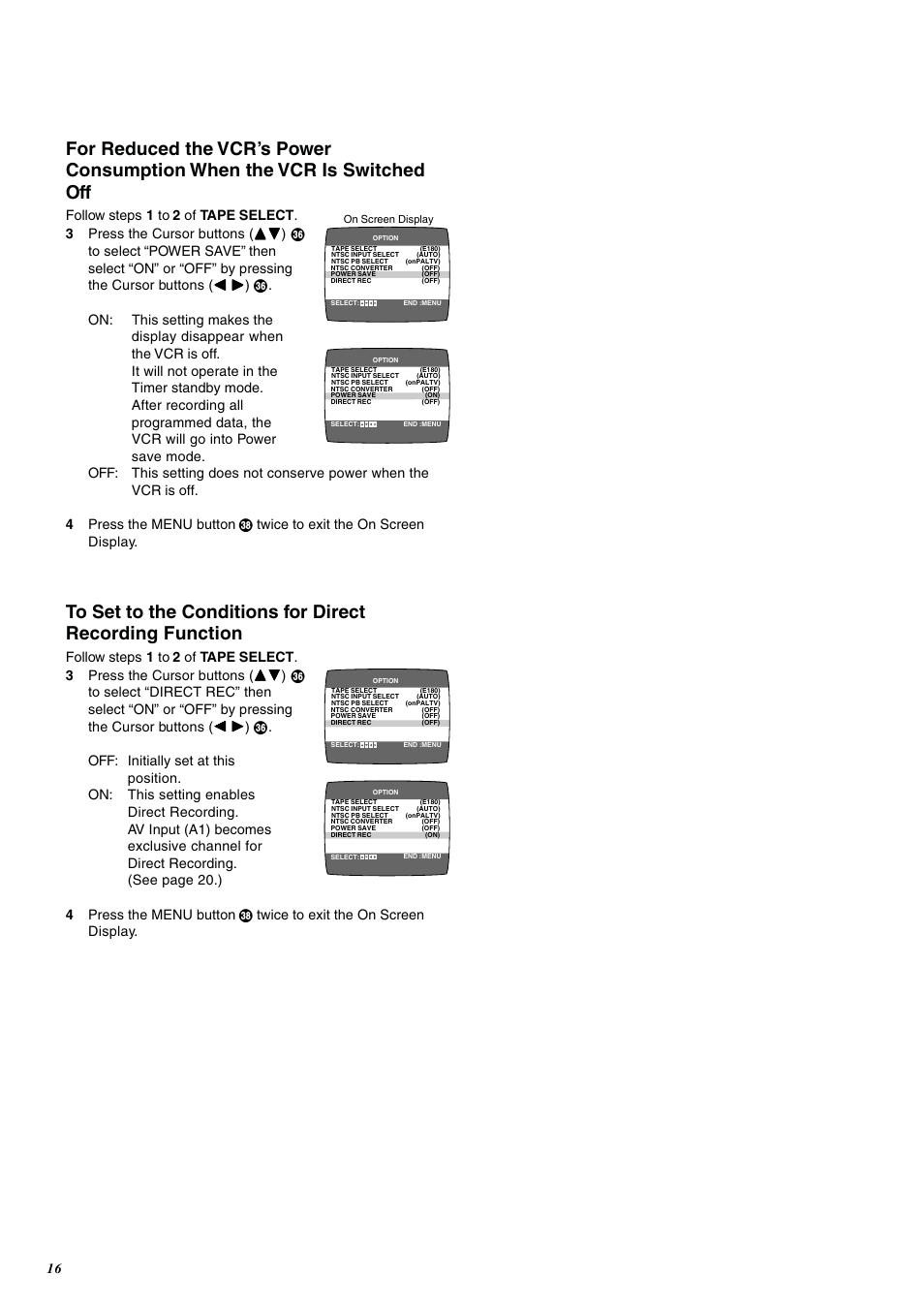 Panasonic NV-SJ400A User Manual | Page 16 / 34