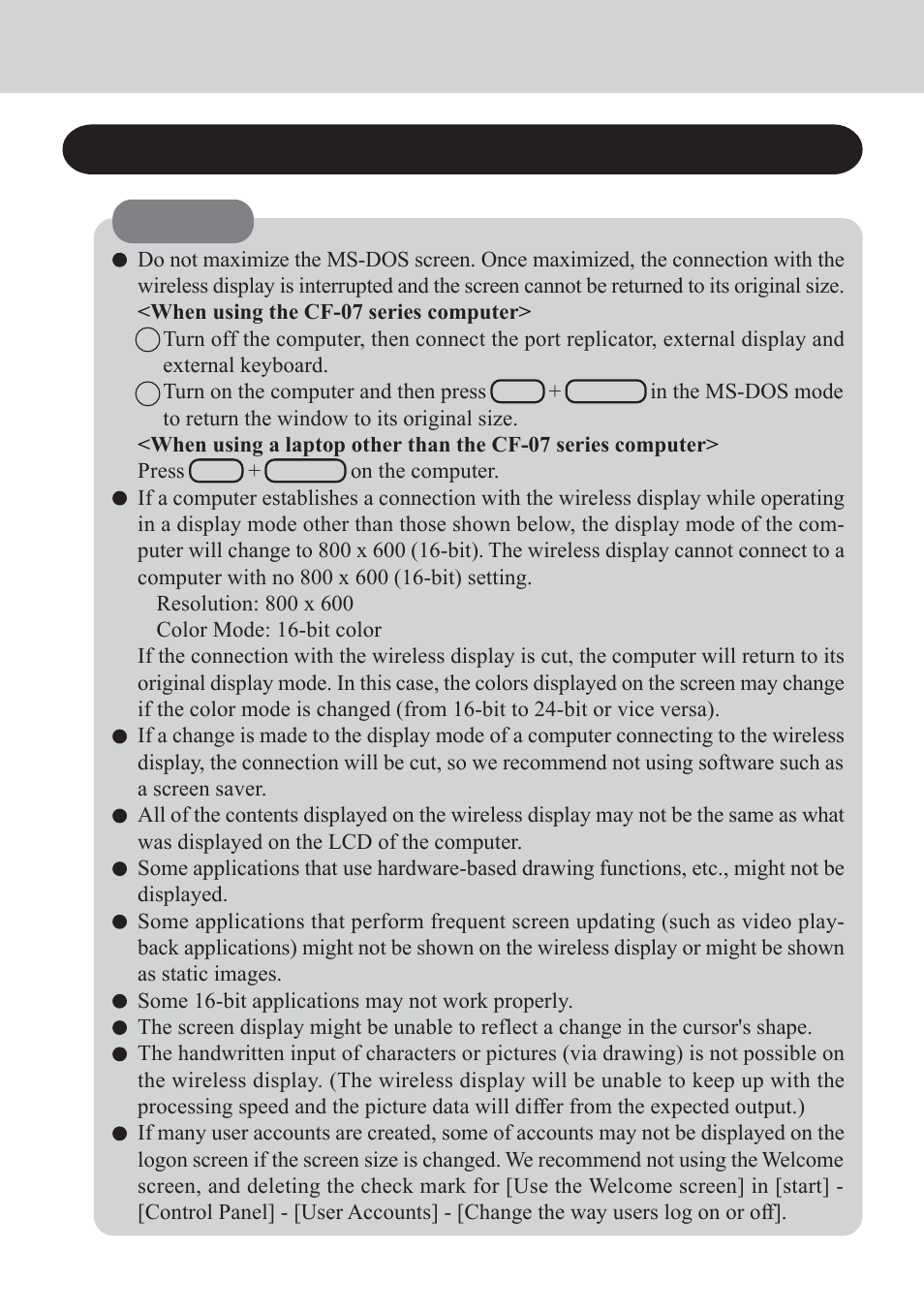 Starting up/shutting down, Starting up | Panasonic CF-VDW07CRFM User Manual | Page 11 / 36