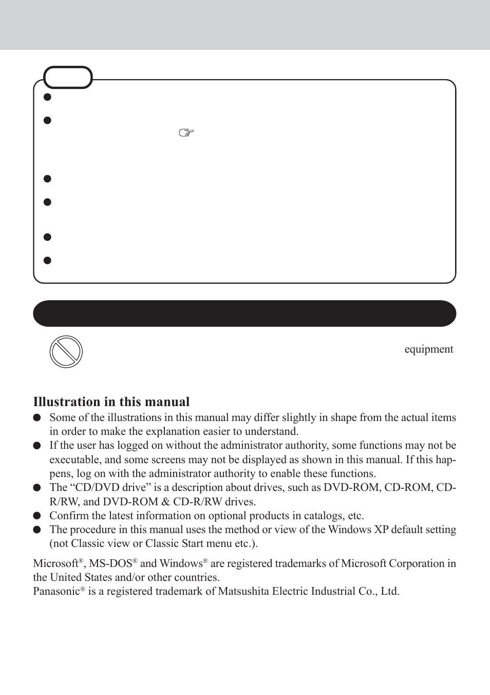 Precaution, Illustration in this manual | Panasonic CF-VDW07CRFM User Manual | Page 5 / 36