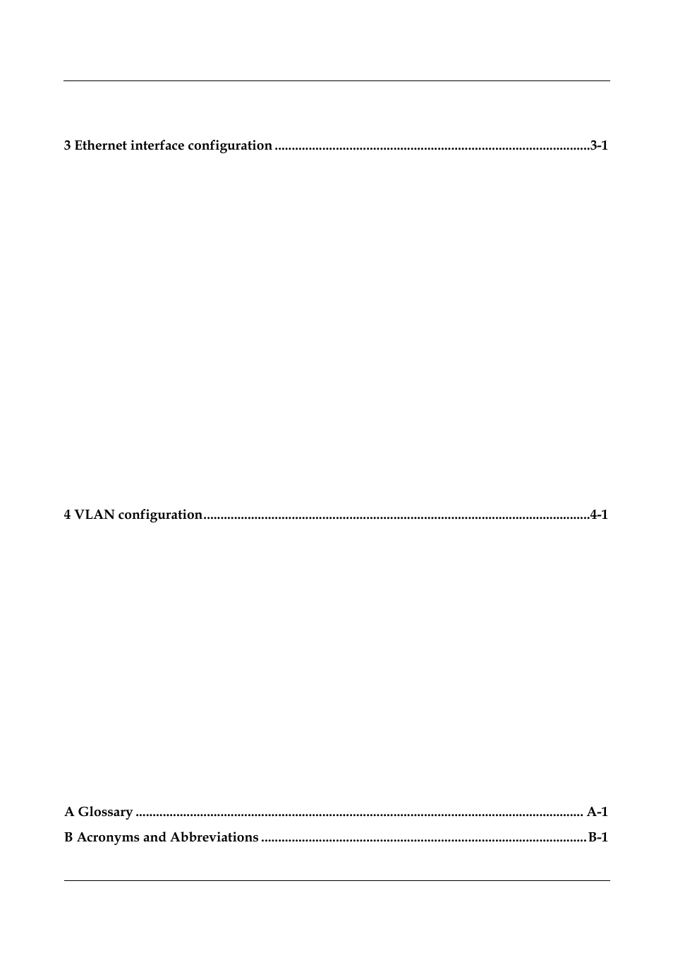 3 ethernet interface configuration -1, 4 vlan configuration -1 | Panasonic NN46240-502 User Manual | Page 4 / 84