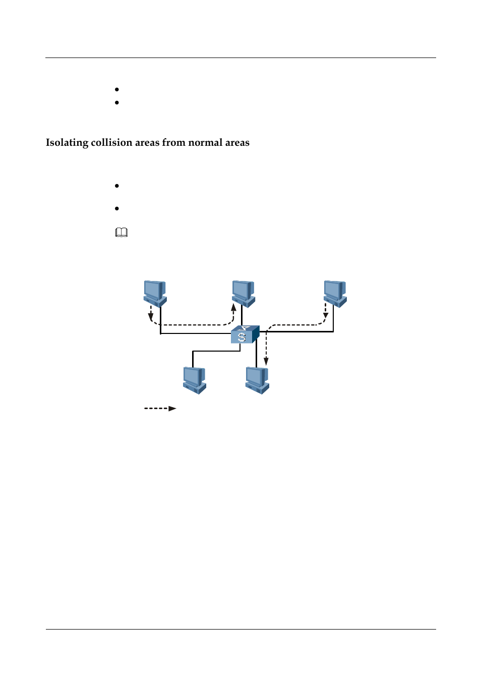 Oq note, Isolating collision areas from normal areas | Panasonic NN46240-502 User Manual | Page 62 / 84