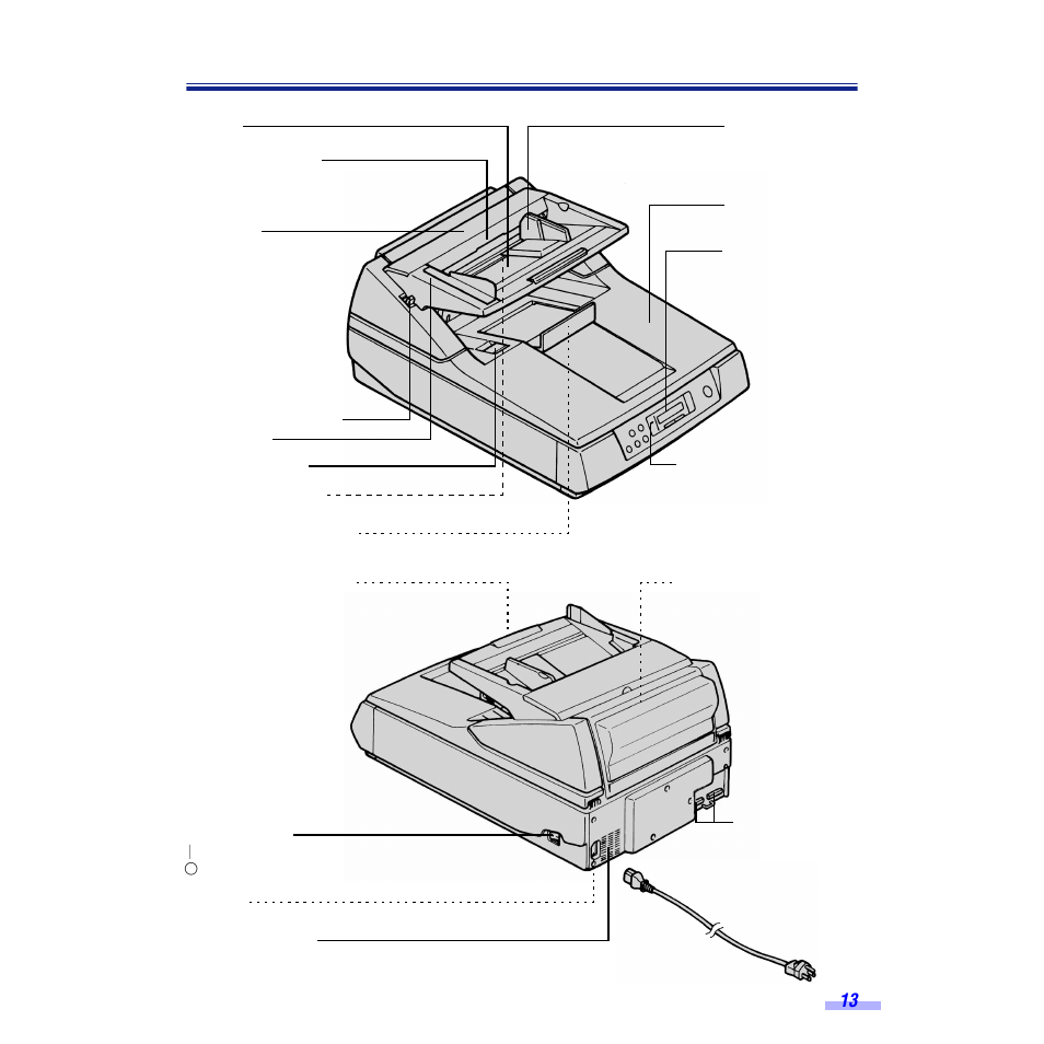 Component identification | Panasonic KV-S6050W User Manual | Page 13 / 67