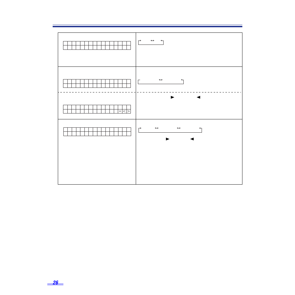 Display panel instructions | Panasonic KV-S6050W User Manual | Page 26 / 67