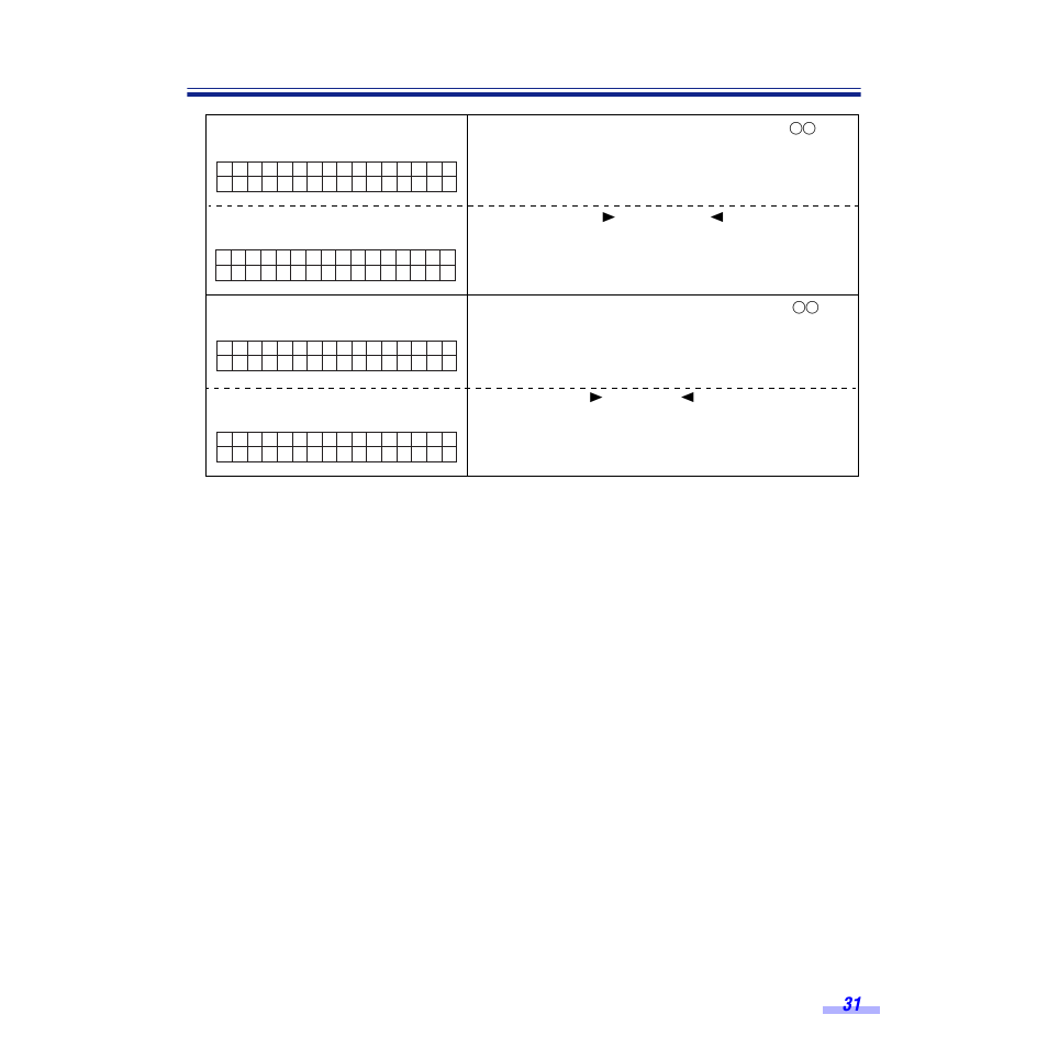 Display panel instructions | Panasonic KV-S6050W User Manual | Page 31 / 67