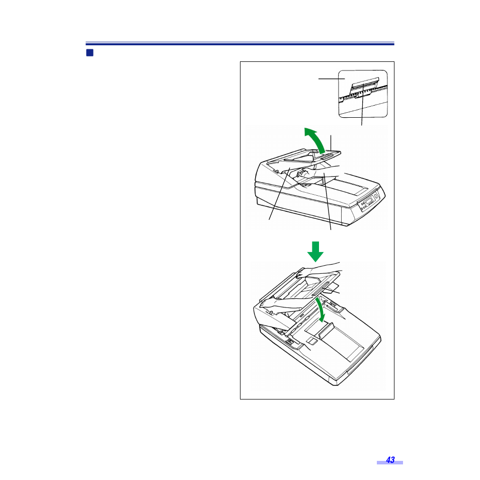 Removing paper jams from the exit path | Panasonic KV-S6050W User Manual | Page 43 / 67