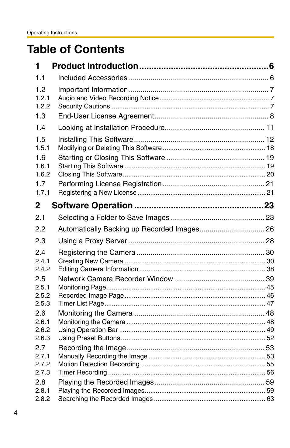 Panasonic BB-HNP11A User Manual | Page 4 / 100