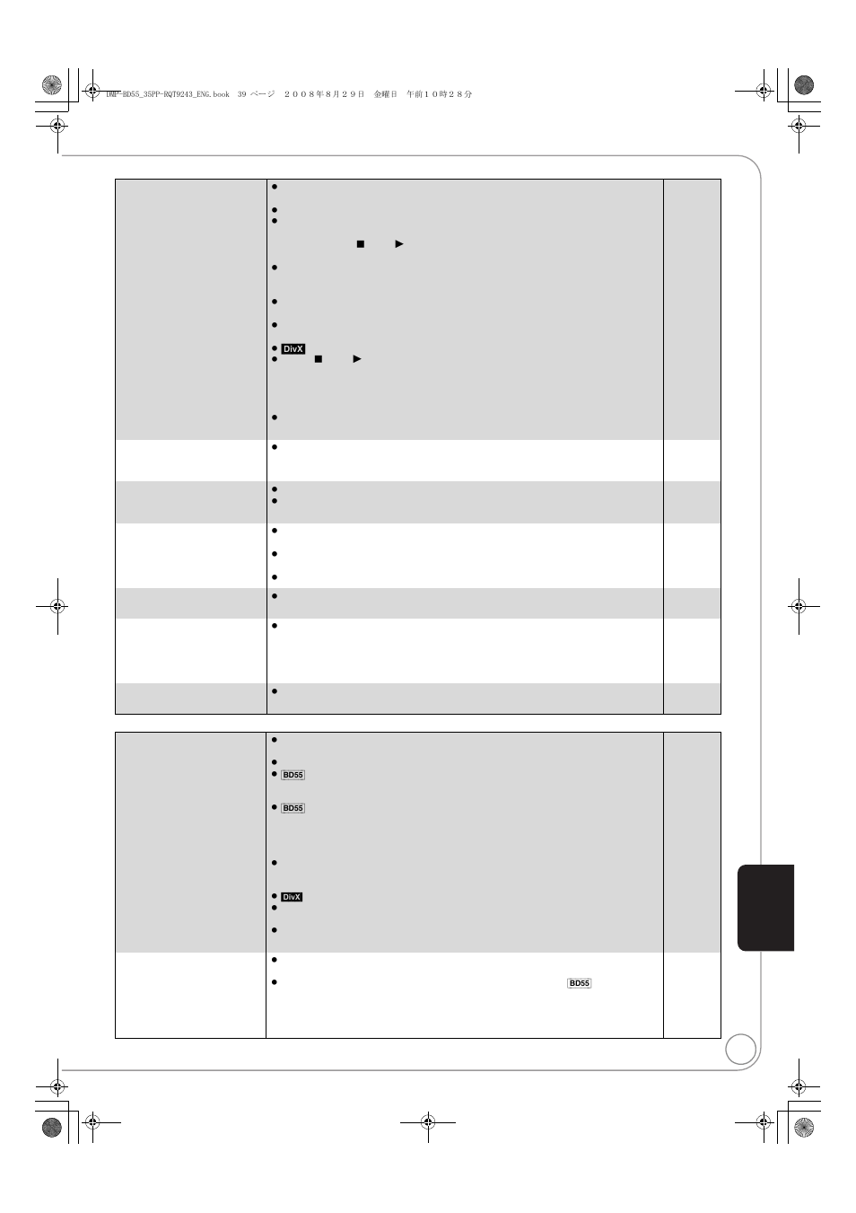 Panasonic DMP-BD55 User Manual | Page 39 / 48