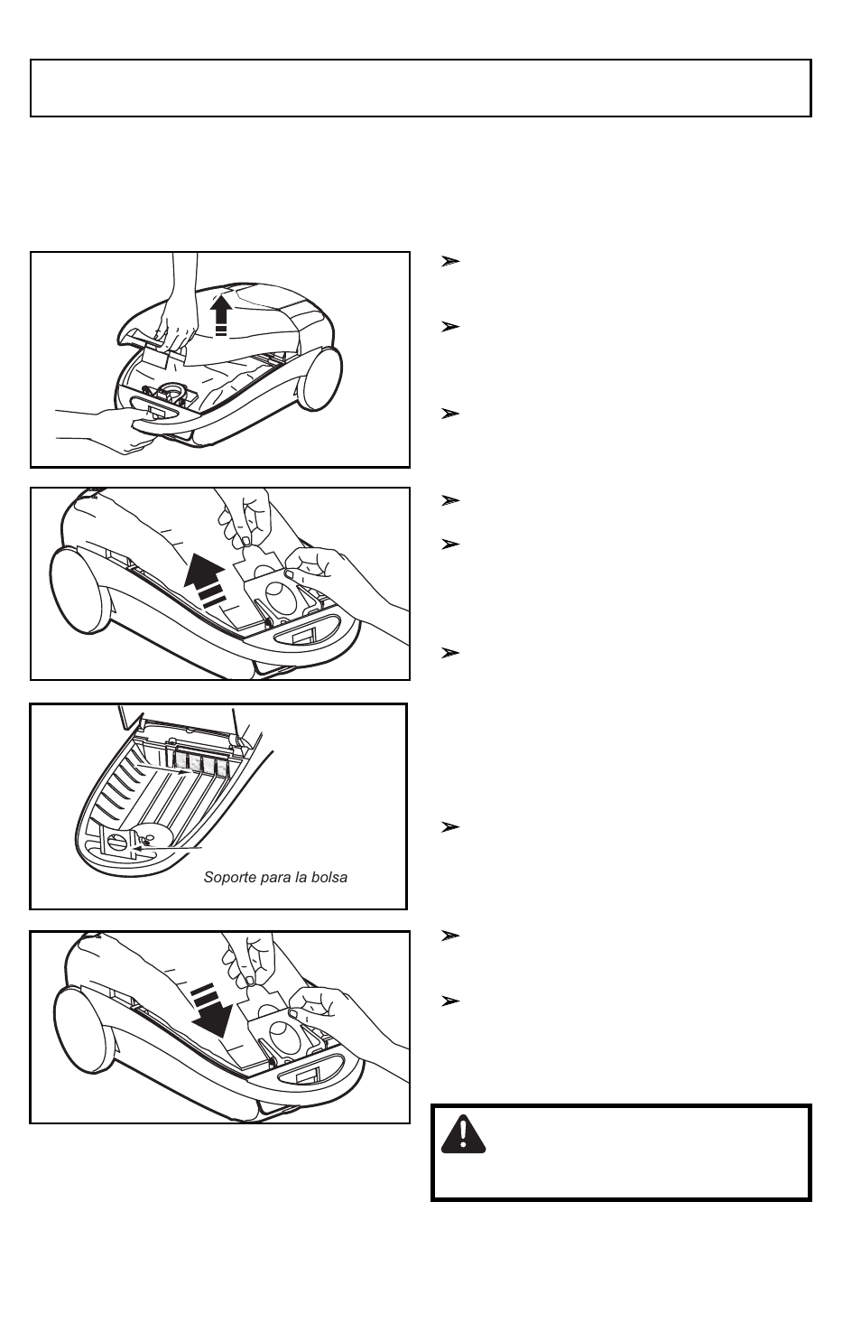 Caution, Changing dust bag | Panasonic MC-CG901 User Manual | Page 34 / 60