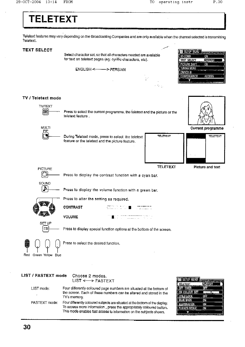 Panasonic TX-56P800H User Manual | Page 30 / 36