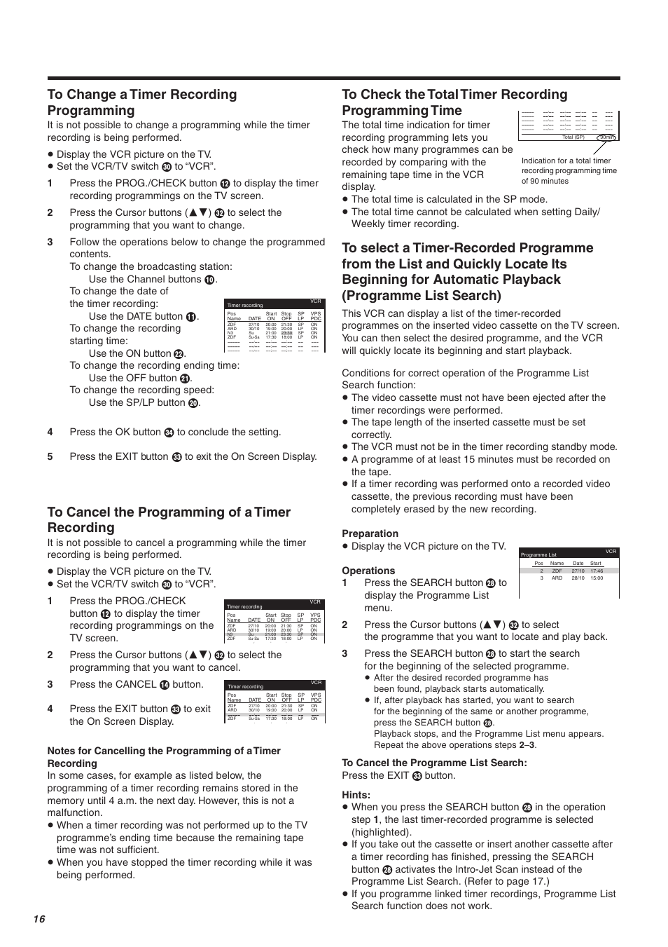 Panasonic NV-FJ610 User Manual | Page 16 / 34