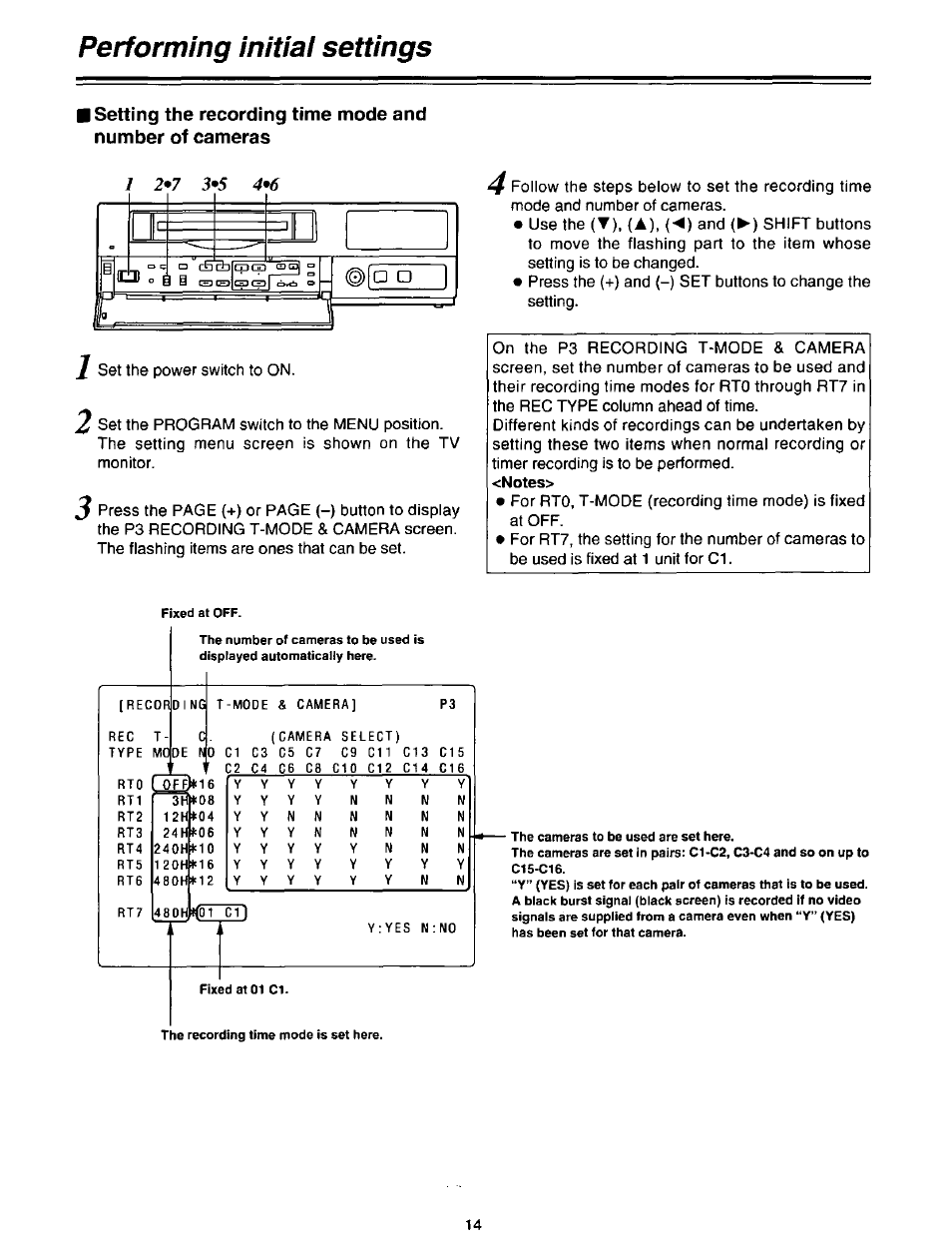 Performing initial settings | Panasonic AG-DTL1P User Manual | Page 14 / 106