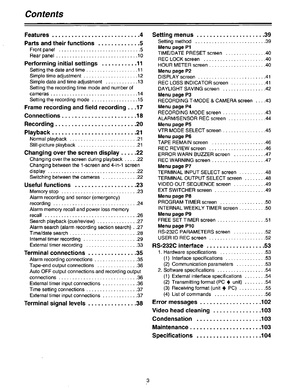 Panasonic AG-DTL1P User Manual | Page 3 / 106