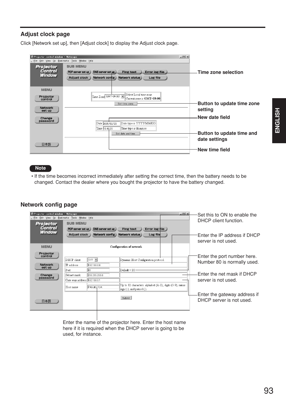 Panasonic PT-D7700E User Manual | Page 93 / 106