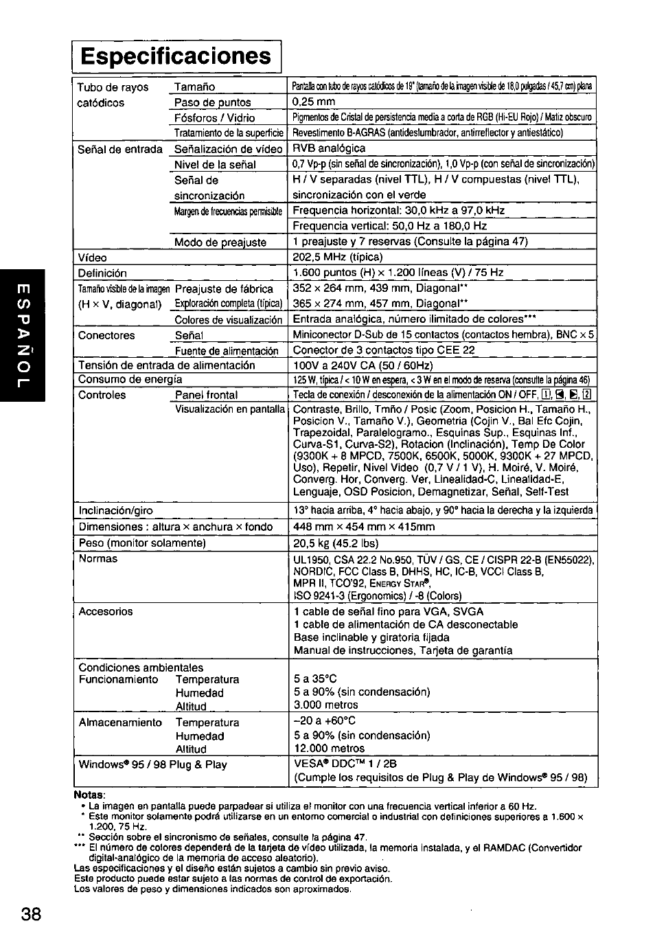 Panasonic PANASYNC SL90I TX-D9S55 User Manual | Page 39 / 51