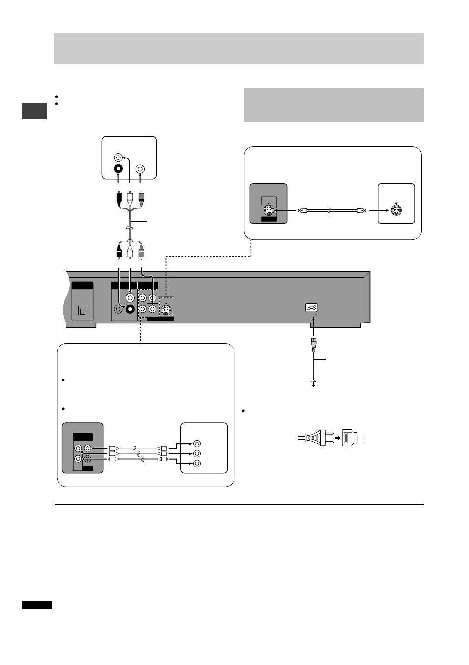 Connection to a television, 6g e tting star ted | Panasonic DVD-RV22 User Manual | Page 6 / 25