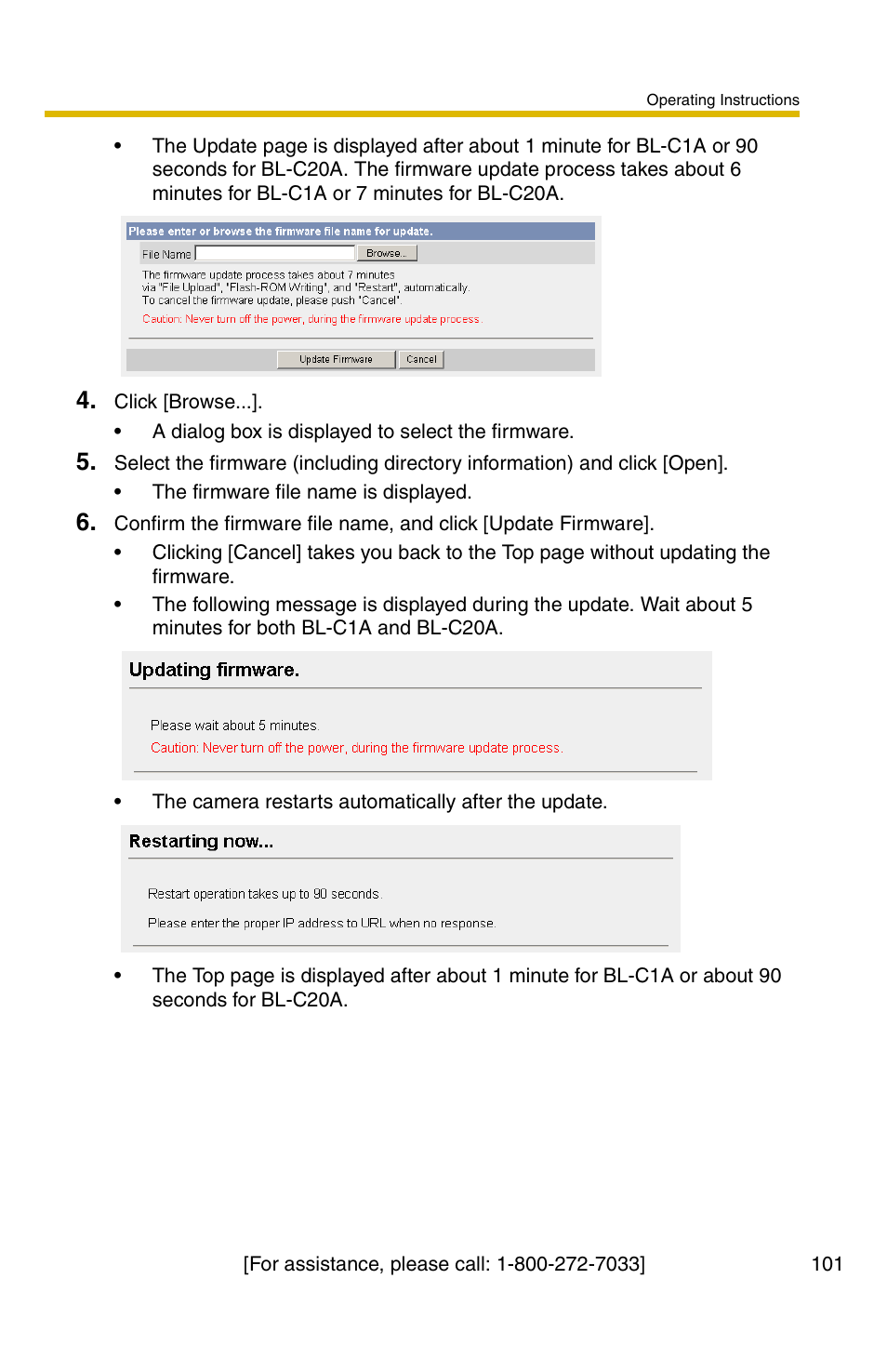 Panasonic BL-C1A User Manual | Page 101 / 141
