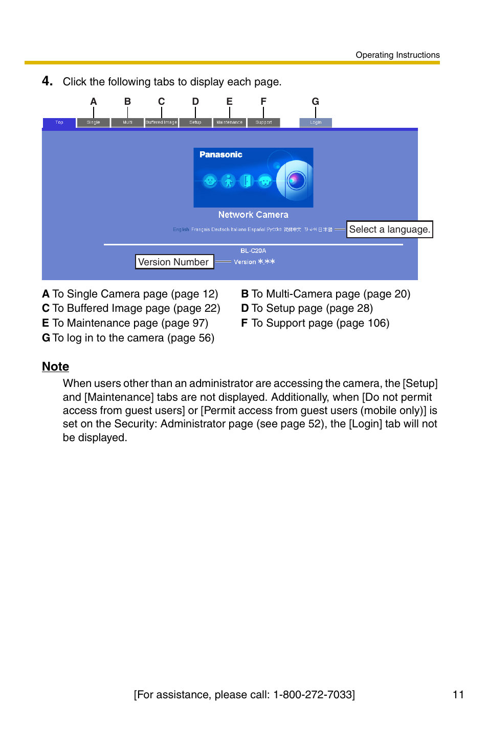 Panasonic BL-C1A User Manual | Page 11 / 141