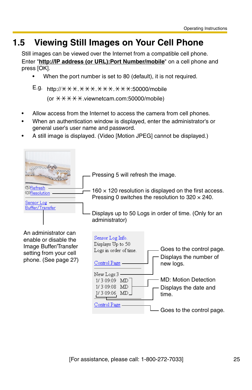 5 viewing still images on your cell phone | Panasonic BL-C1A User Manual | Page 25 / 141