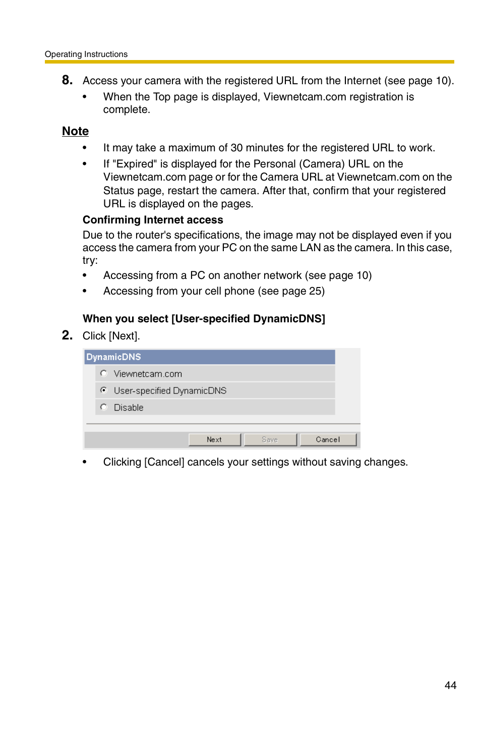 Panasonic BL-C1A User Manual | Page 44 / 141
