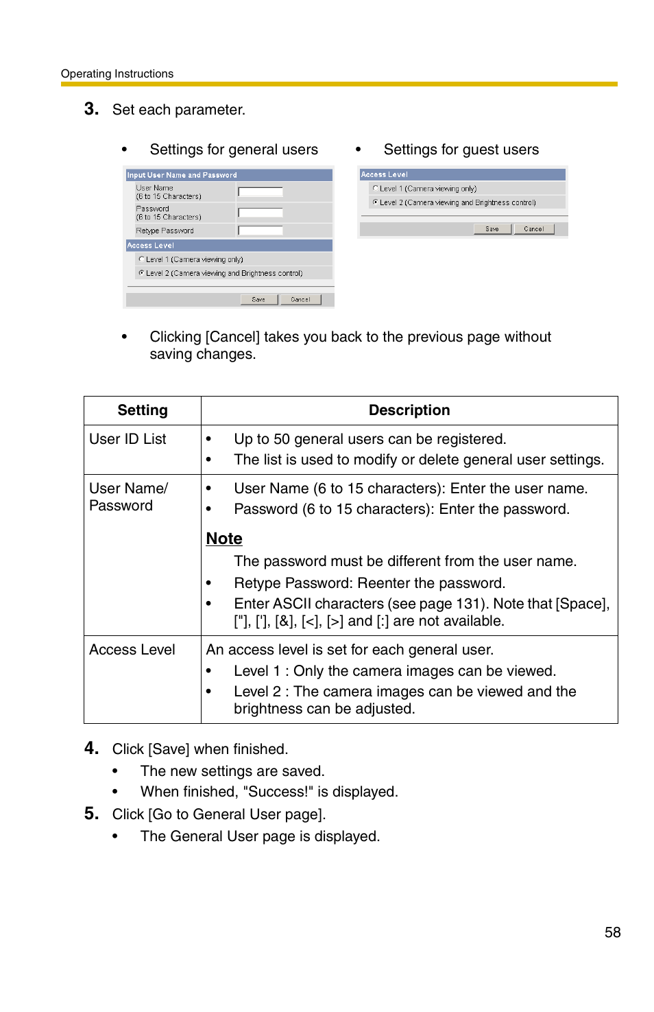 Panasonic BL-C1A User Manual | Page 58 / 141