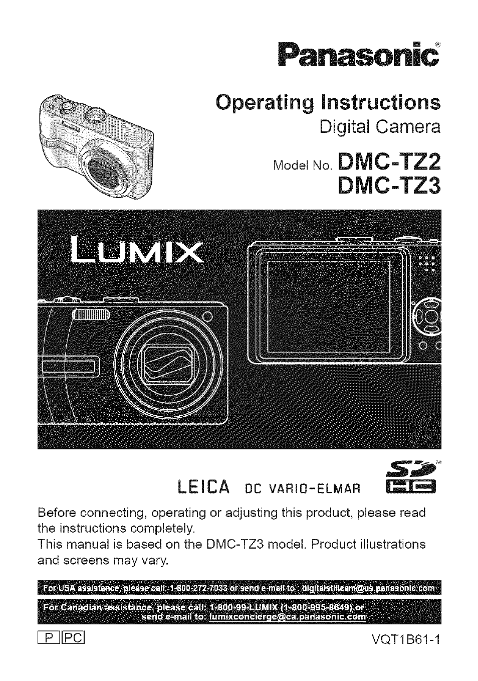 Panasonic DMC-TZ2 User Manual | 54 pages