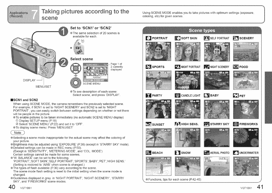 Takina dictui, Set to ‘scn1’or‘scn2, Takina | Dictui, Co iik | Panasonic DMC-TZ2 User Manual | Page 21 / 54