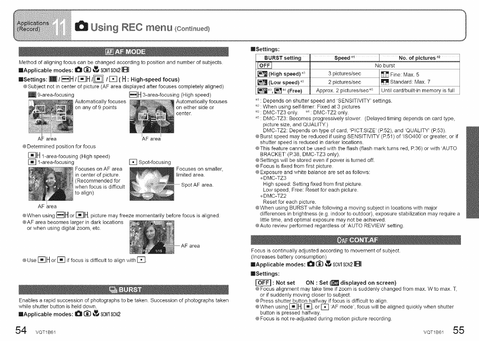 Hh /[hj, H ( h, Hh, h | Panasonic DMC-TZ2 User Manual | Page 28 / 54