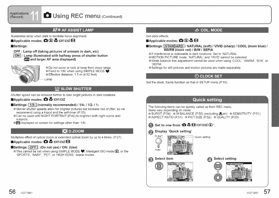 A i iiirig rec meinu fcontinyecji, Cl lisi | Panasonic DMC-TZ2 User Manual | Page 29 / 54