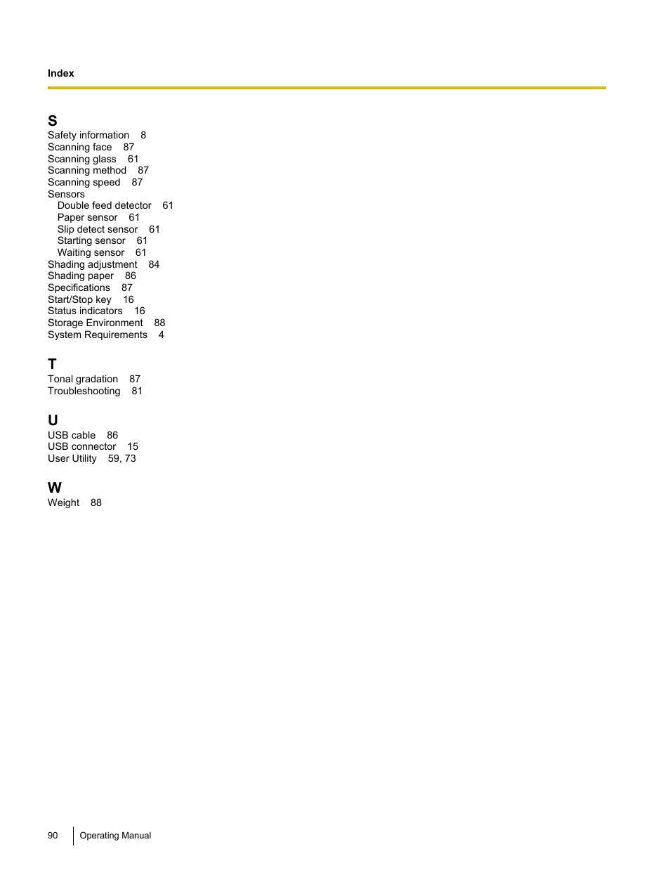 Panasonic KV-S5055C User Manual | Page 90 / 91