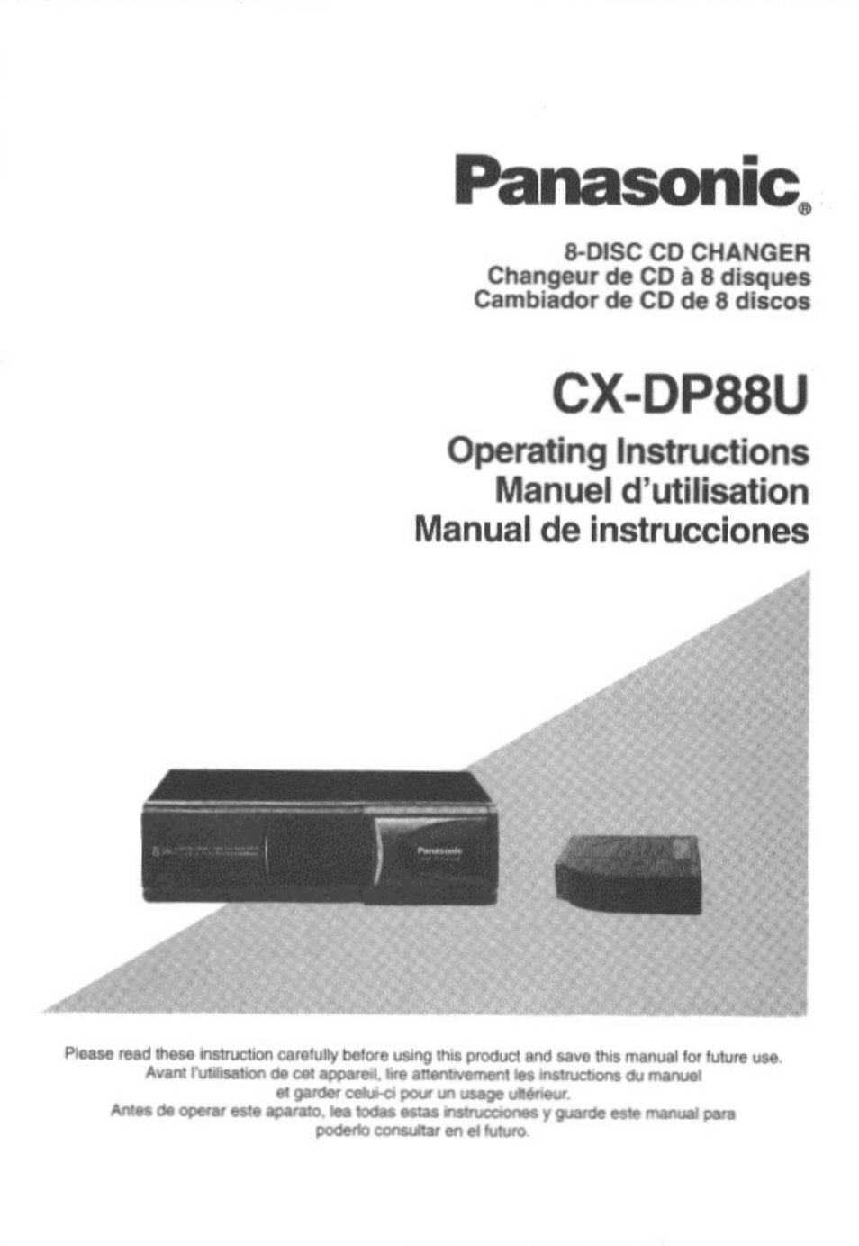 Panasonic Cx-dp88u User Manual | 48 pages