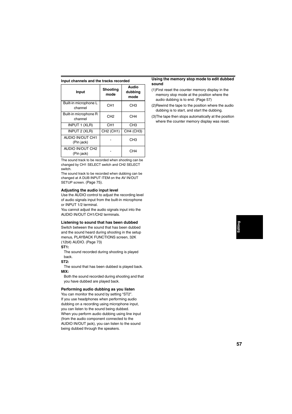 Panasonic AG-DVX100B User Manual | Page 57 / 88