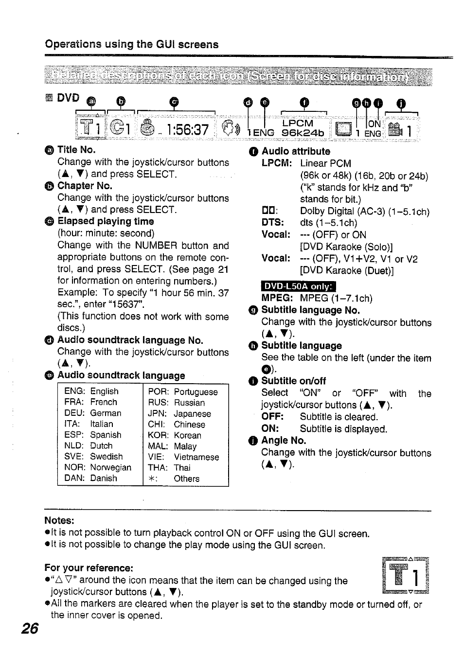 Panasonic DVD-L50PM User Manual | Page 26 / 58