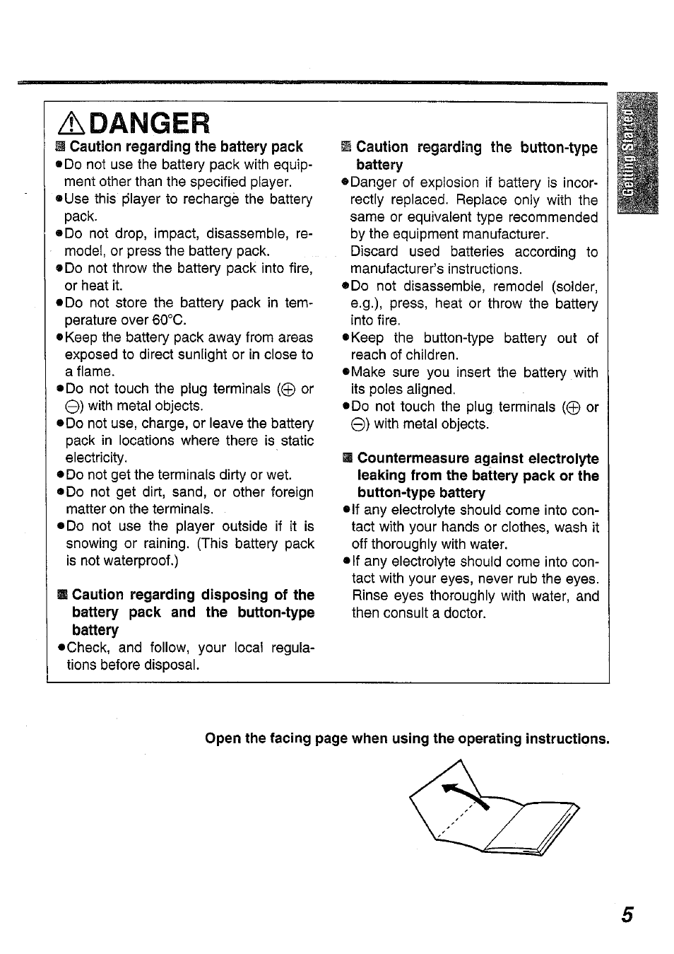 Adanger | Panasonic DVD-L50PM User Manual | Page 5 / 58