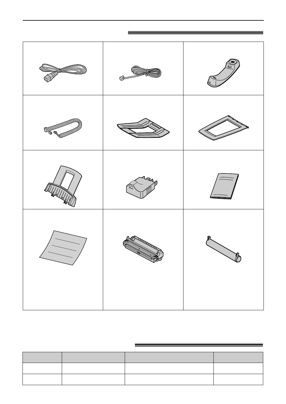 Accessories, Included accessories, Accessory information | Panasonic KX-FL501NZ User Manual | Page 10 / 84